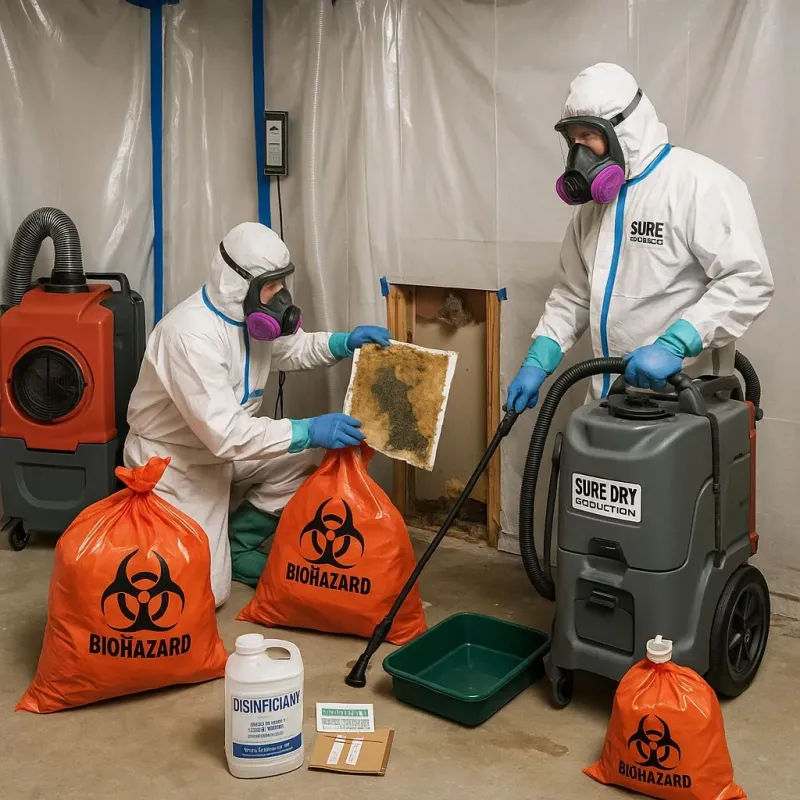 Contaminated Water Handling Protocols process in Le Claire, IA